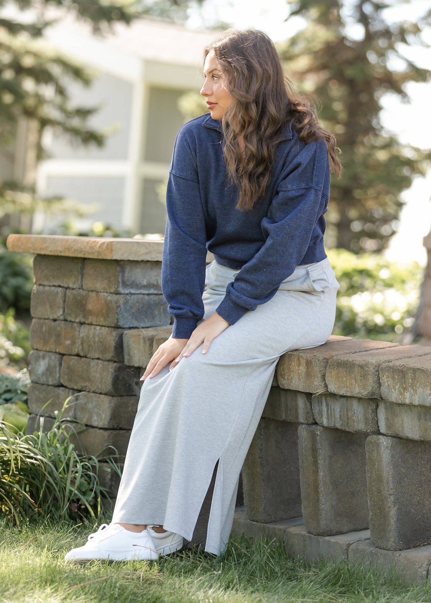 Jordan Knit Maxi Skirt Heather Gray IC Skirts