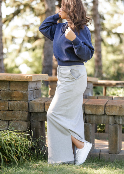 Jordan Knit Maxi Skirt Heather Gray IC Skirts