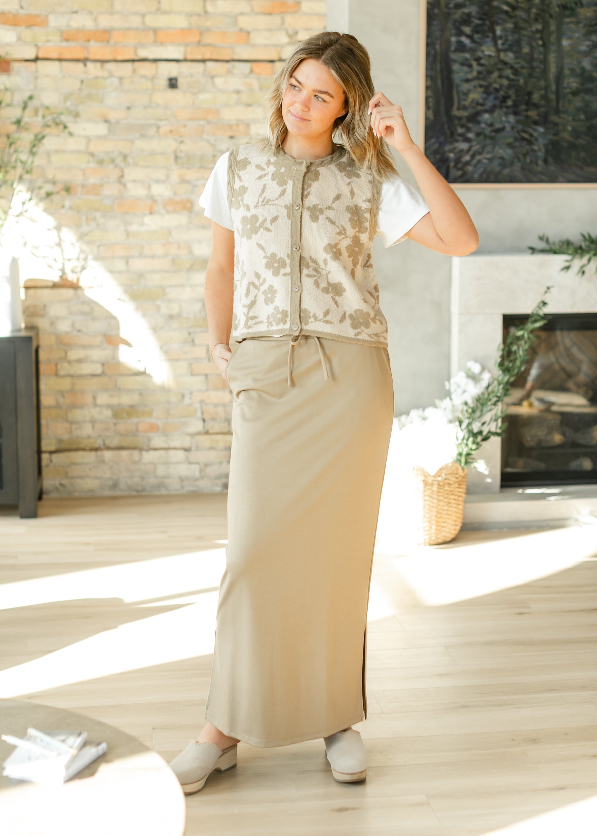 Jordan Knit Maxi Skirt IC Skirts