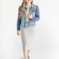 Jordan Knit Midi Skirt IC Skirts Heather Gray / XS