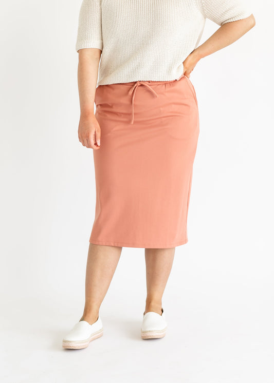 Jordan Knit Midi Skirt IC Skirts Salmon / XS
