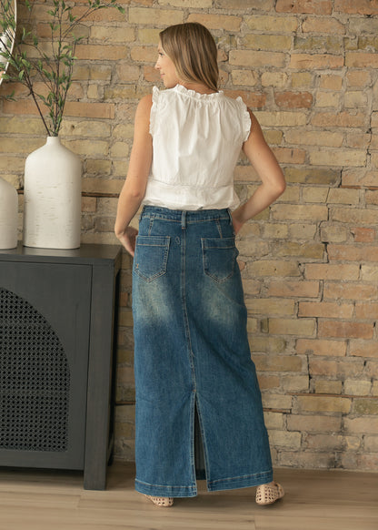 Josephine Pleated Cotton Blouse IC Tops