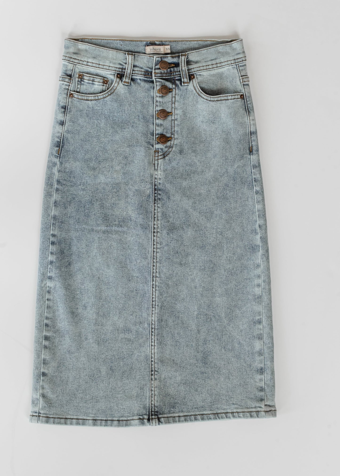 Josie A-line Denim Midi Skirt IC Skirts