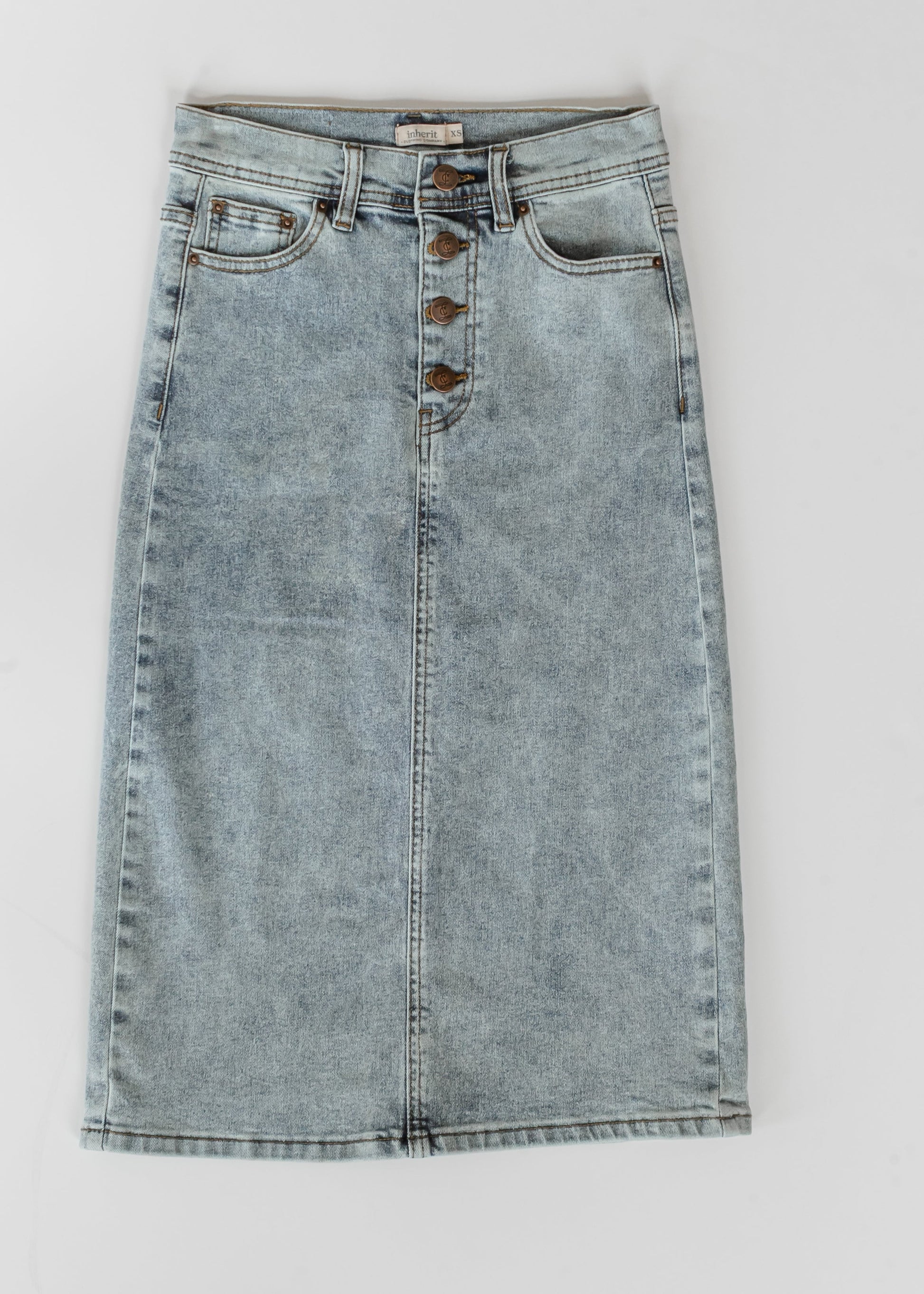 Josie A-line Denim Midi Skirt IC Skirts