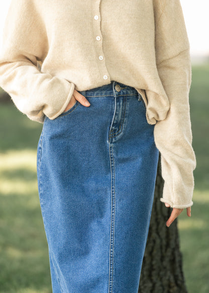 Joy Midi Denim Skirt IC Skirts