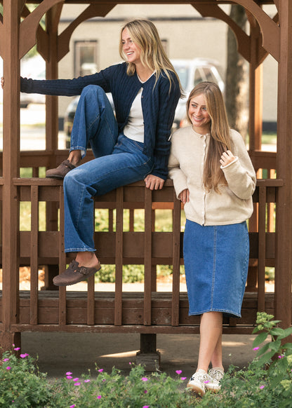 Joy Midi Denim Skirt IC Skirts