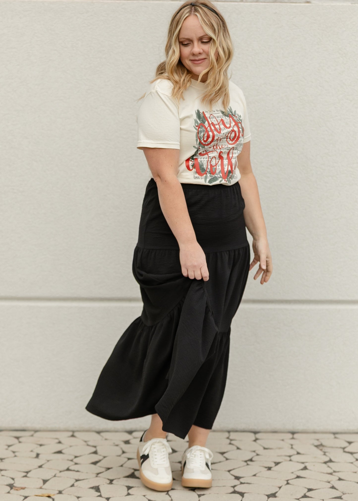 Joy to the World Music Graphic T-Shirt FF Tops