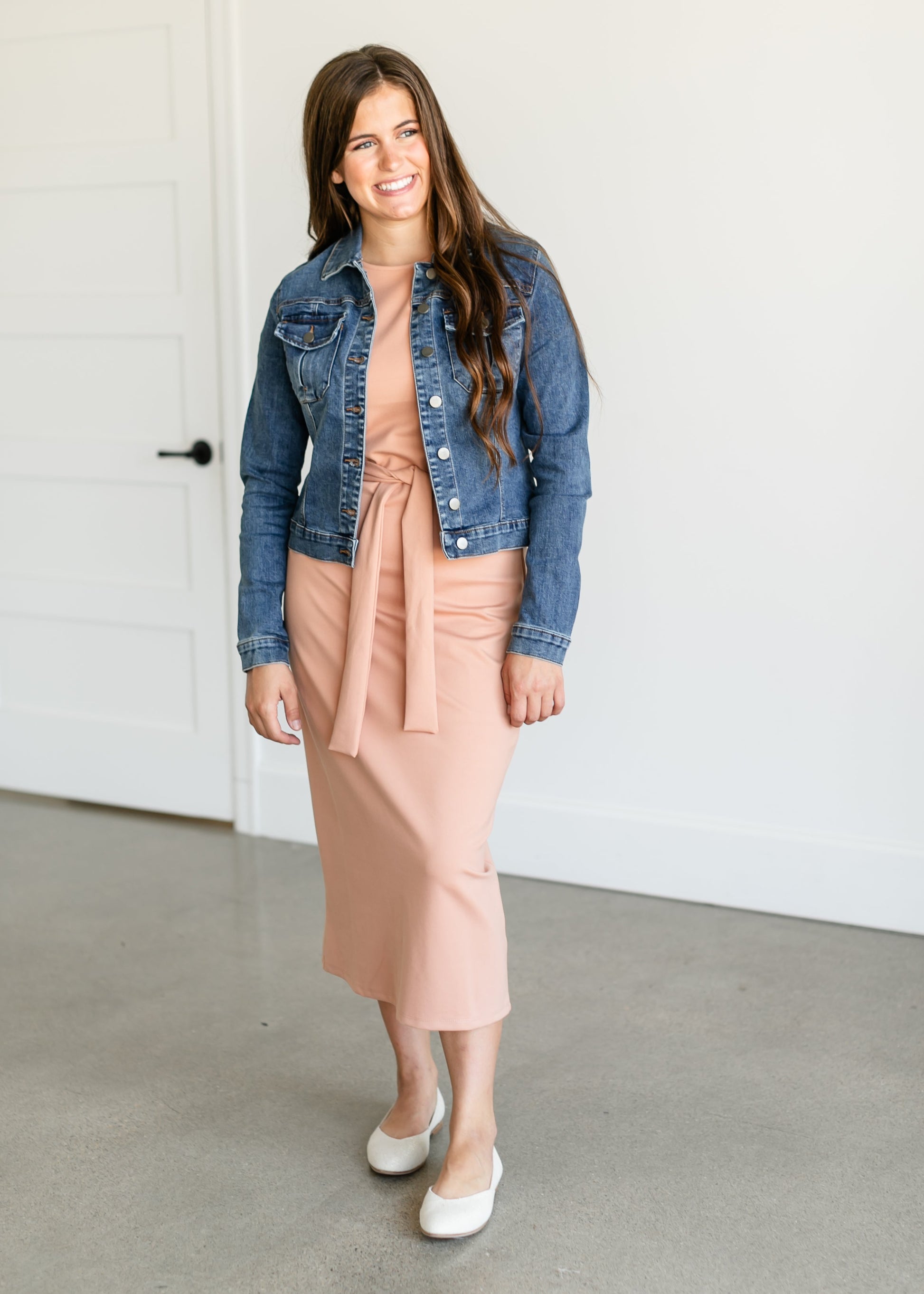 Julia Knit Belted Midi Dress - FINAL SALE IC Dresses