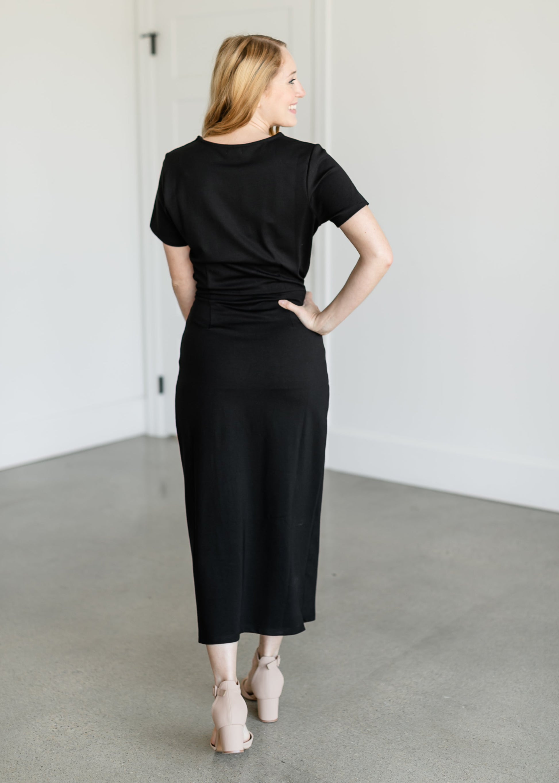 Julia Knit Belted Midi Dress - FINAL SALE IC Dresses
