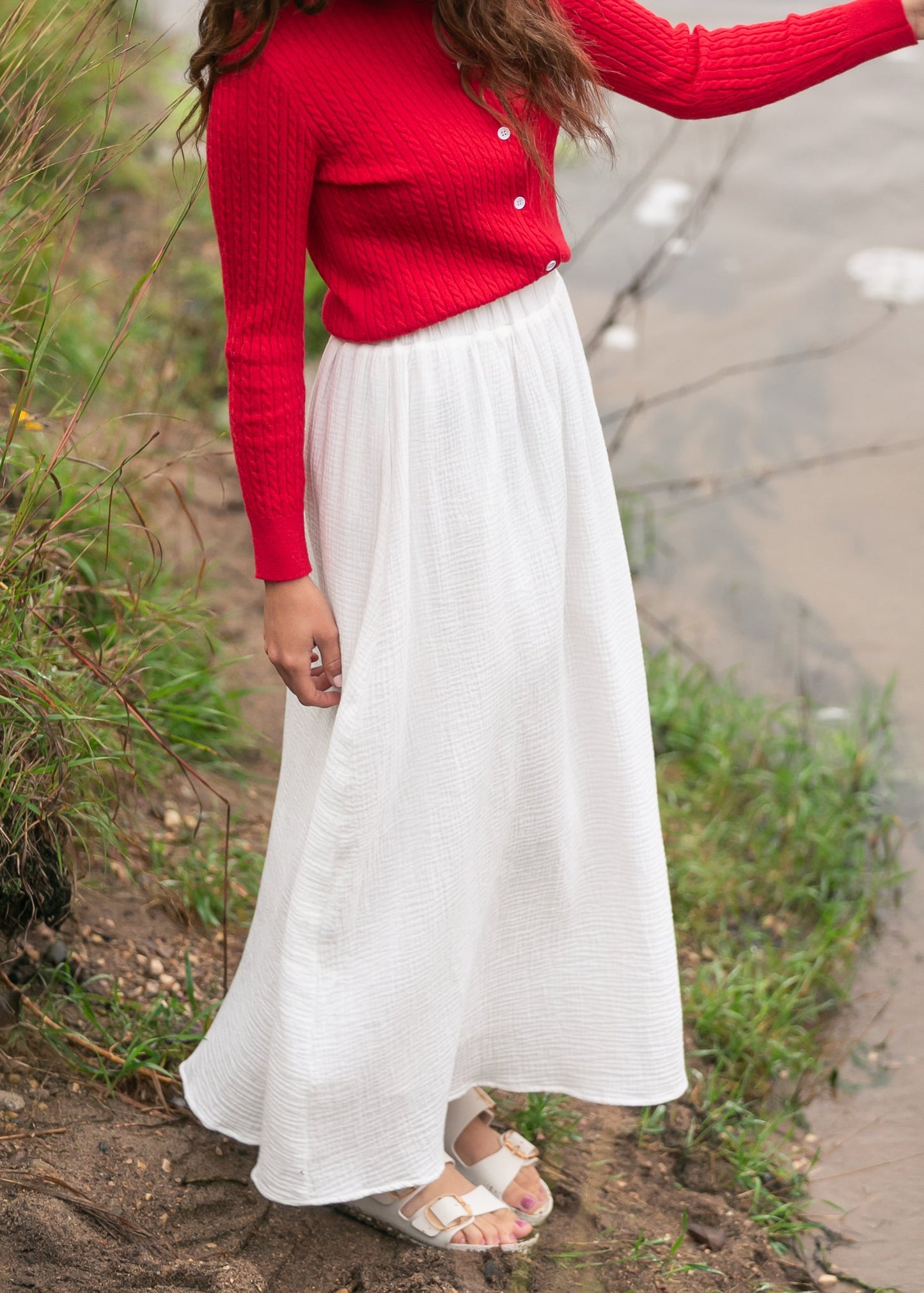 Kalani Cotton Gauze Maxi Skirt IC Skirts