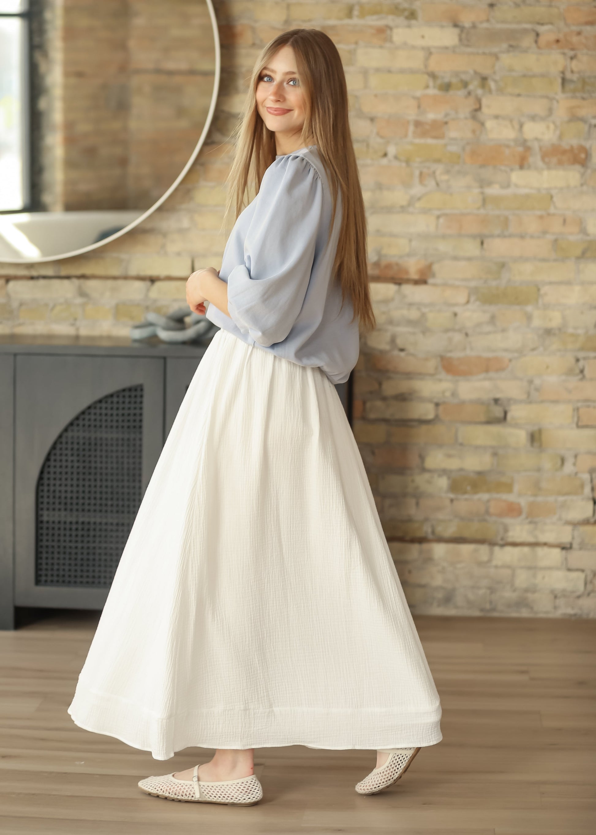 Kalani Cotton Gauze Maxi Skirt IC Skirts