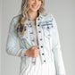 Kara Faded Medium Blue Denim Jacket - FINAL SALE FF Tops Retro Wash / XS