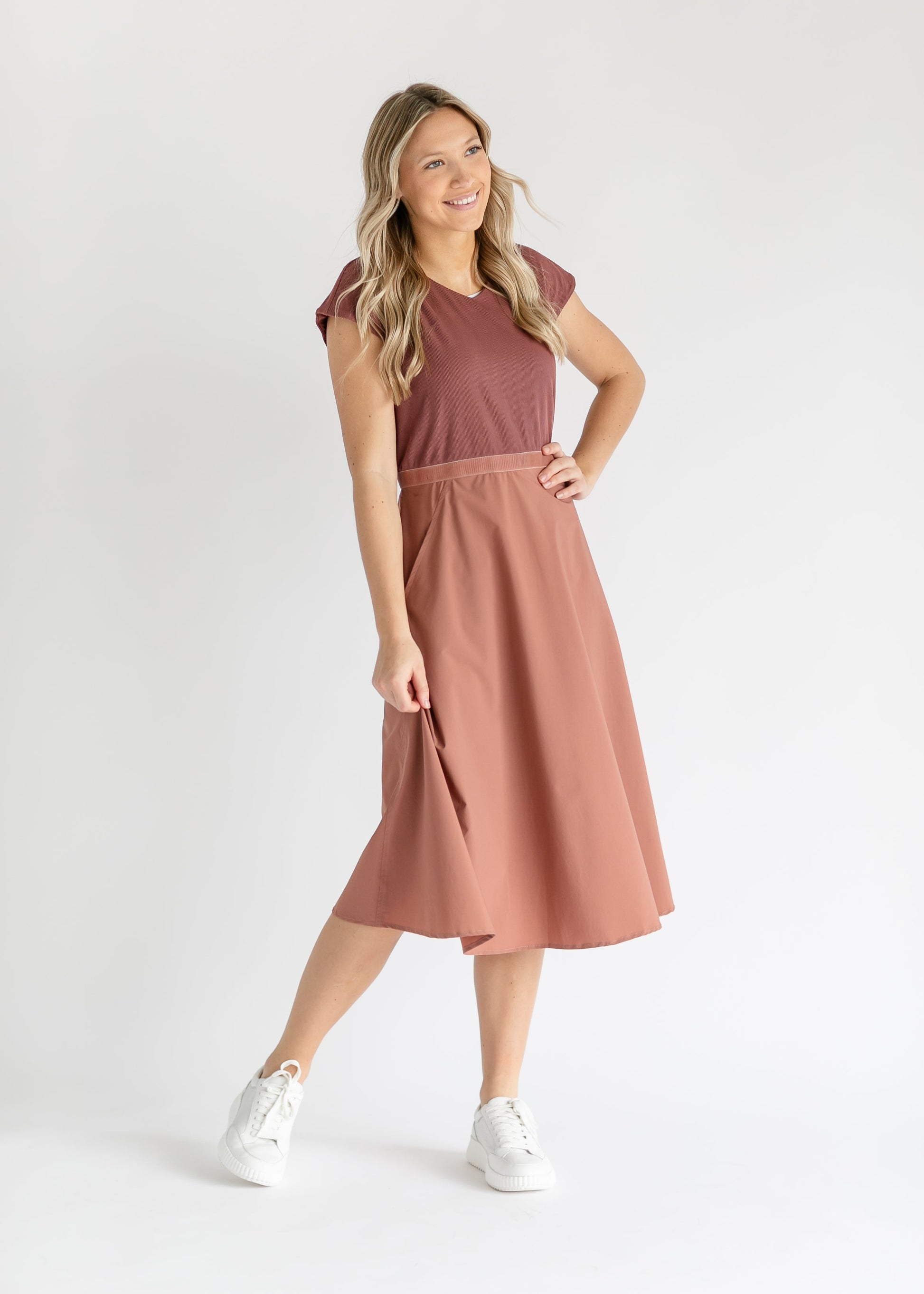 Kate Cap Sleeve Midi Dress - FINAL SALE Inherit Co. Kate Cap Sleeve Midi Dress - FINAL SALE Inherit Co.