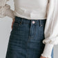Kathryn Dark Wash A-Line Skirt - FINAL SALE IC Skirts