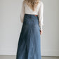 Kathryn Dark Wash A-Line Skirt - FINAL SALE IC Skirts