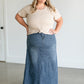 Kathryn Dark Wash A-Line Skirt - FINAL SALE IC Skirts