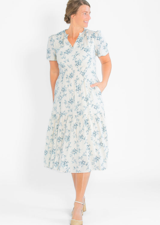 Katrina Half Sleeve Floral Maxi Dress IC Dresses