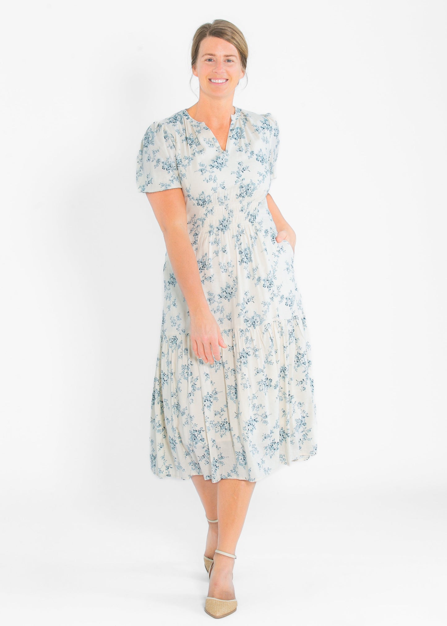Katrina Half Sleeve Floral Maxi Dress IC Dresses