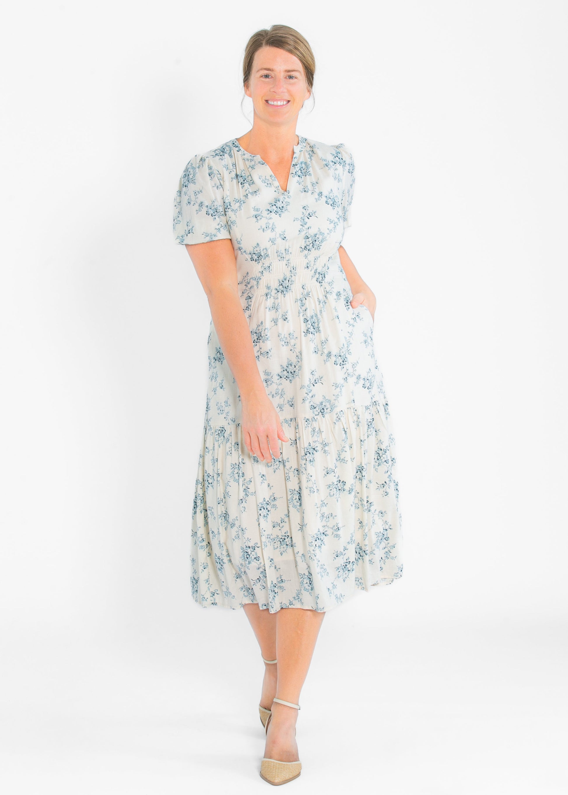 Katrina Half Sleeve Floral Maxi Dress IC Dresses