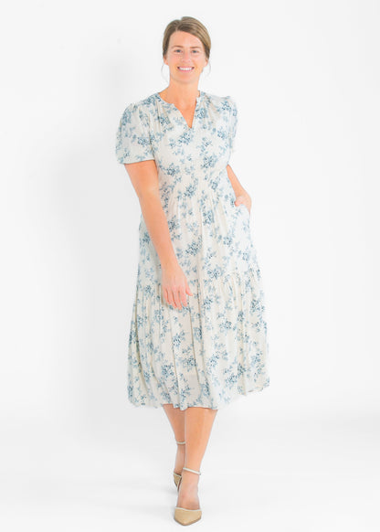 Katrina Half Sleeve Floral Maxi Dress IC Dresses