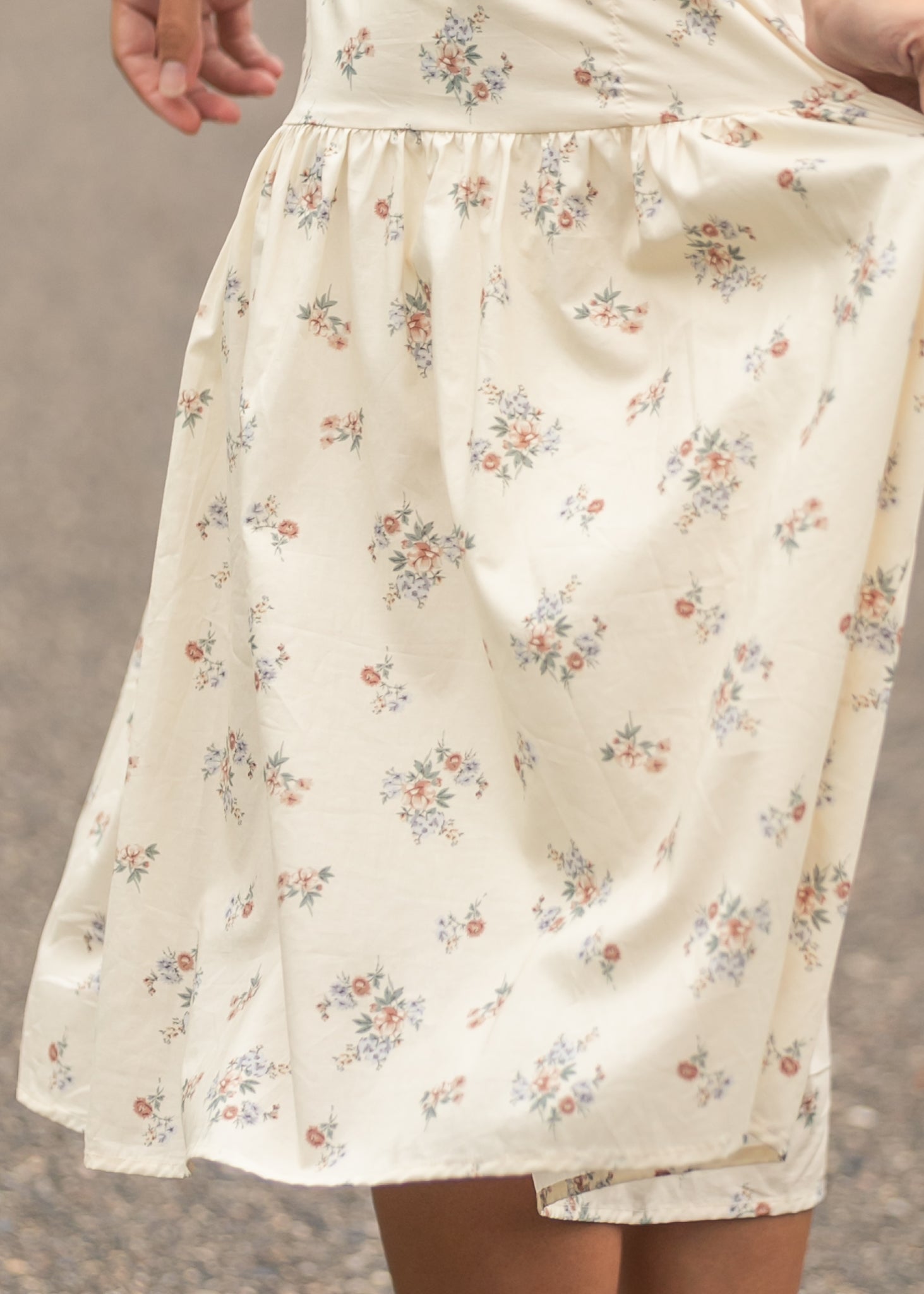 Katrina Half Sleeve Floral Midi Dress IC Dresses