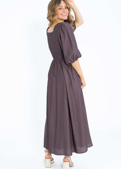 Kayleen Smocked Bodice Maxi Dress IC Dresses