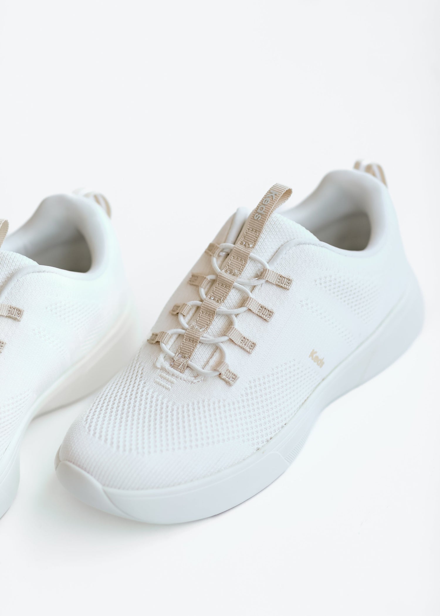 Keds® Blisswalk Knit Slip On Sneaker Shoes Cream / 6