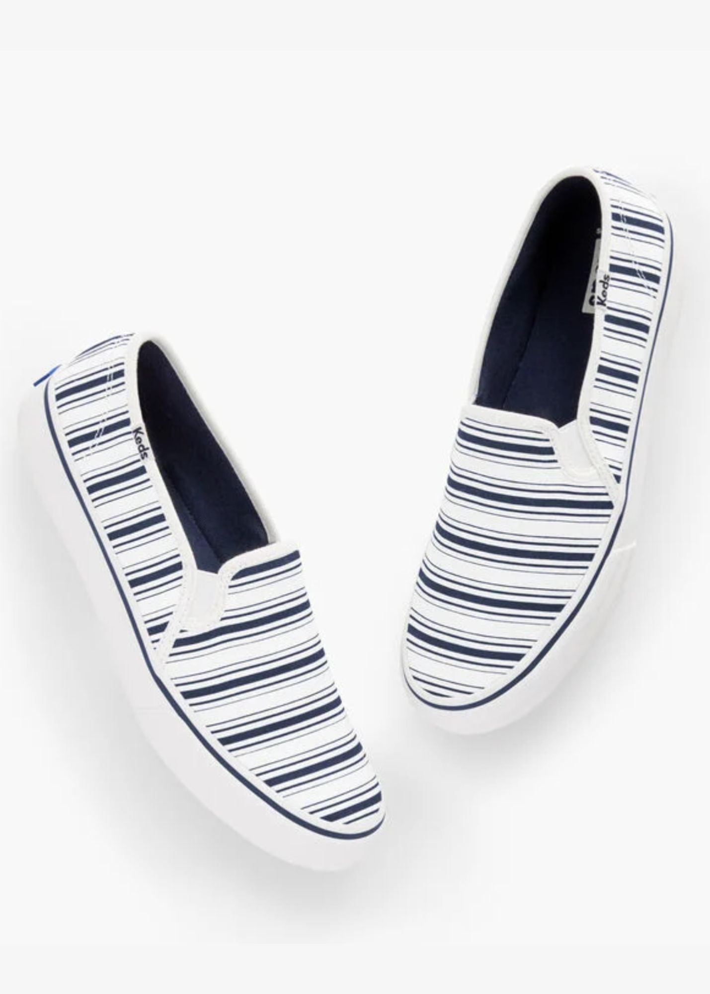 Keds® Double Decker Navy Stripe Canvas Sneakers FINAL SALE – Inherit