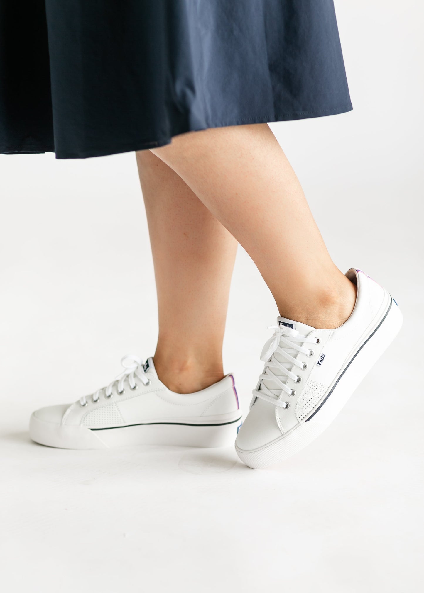Keds® Jump Kick Duo Leather Sneaker Shoes