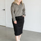 Keely Half Zip Long Sleeve Top FF Tops
