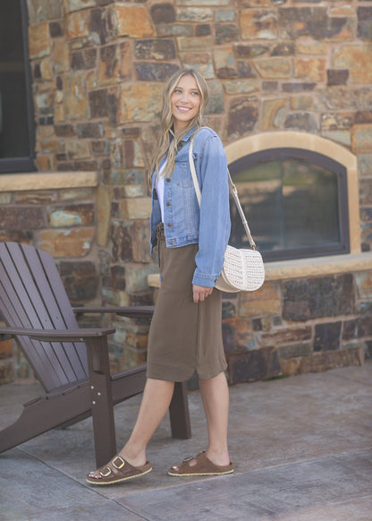 Kelly Drawstring Midi Skirt IC Skirts