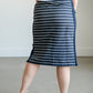 Kelly Navy Stripe Drawstring Skirt IC Skirts