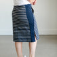 Kelly Navy Stripe Drawstring Skirt IC Skirts