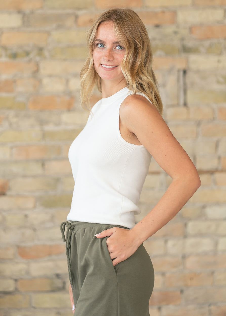 Kelly Olive Drawstring Midi Skirt IC Skirts