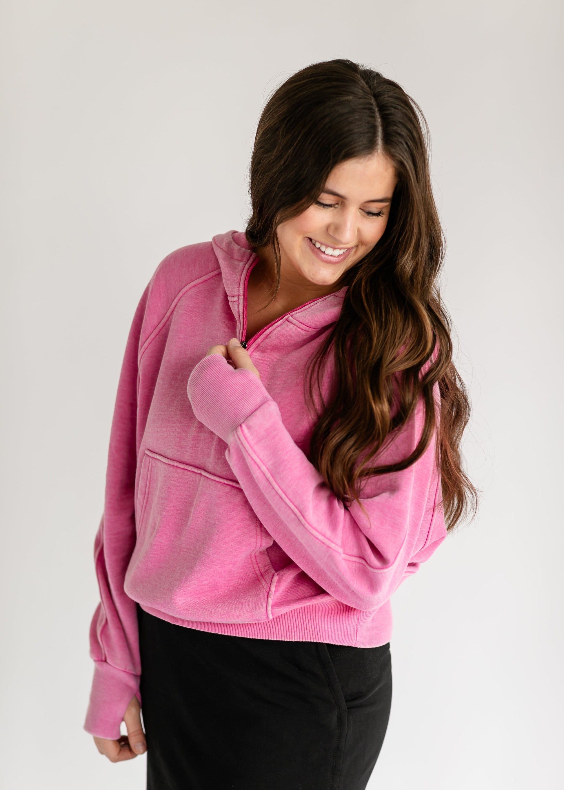Kendall Quarter Zip Pullover IC Tops