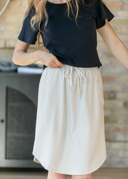 Kenedi Bone White Athletic Sport Skirt IC Skirts