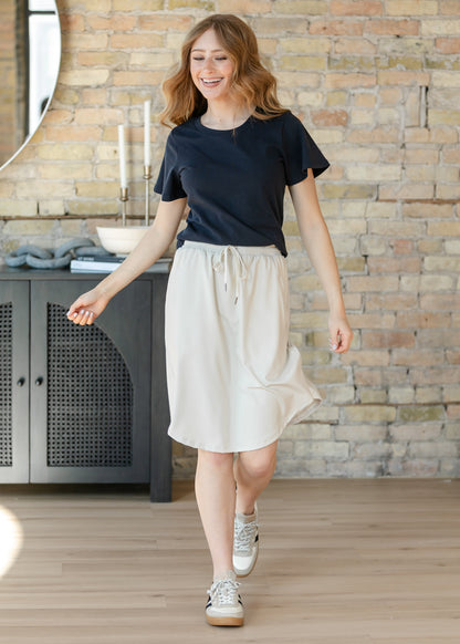 Kenedi Bone White Athletic Sport Skirt IC Skirts