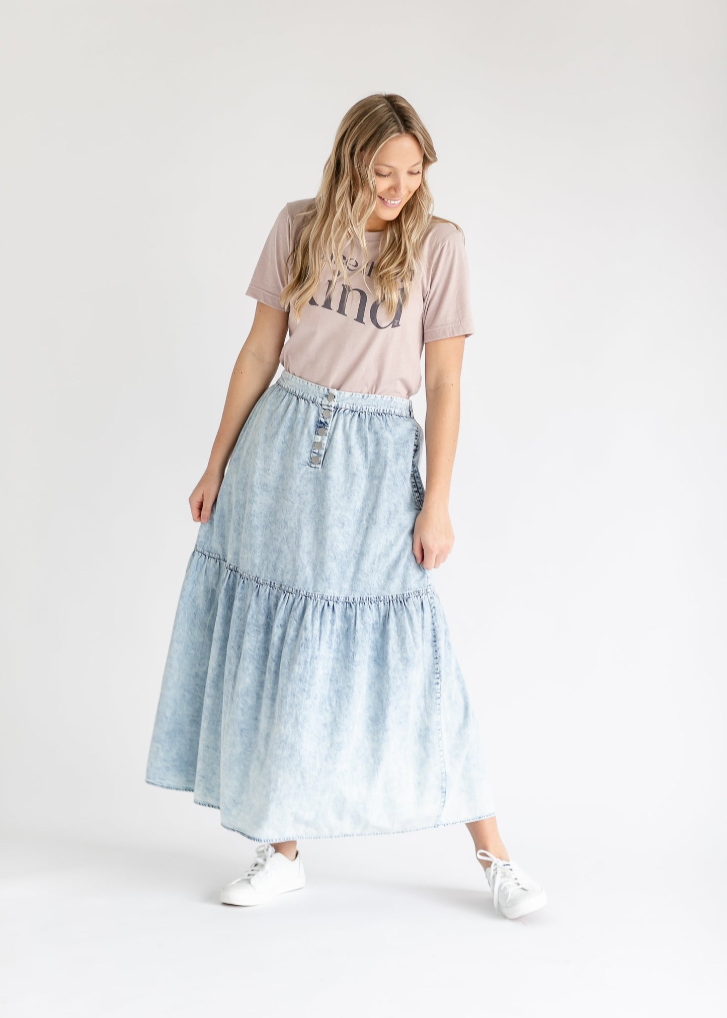 Khloe Chambray Maxi Skirt IC Skirts