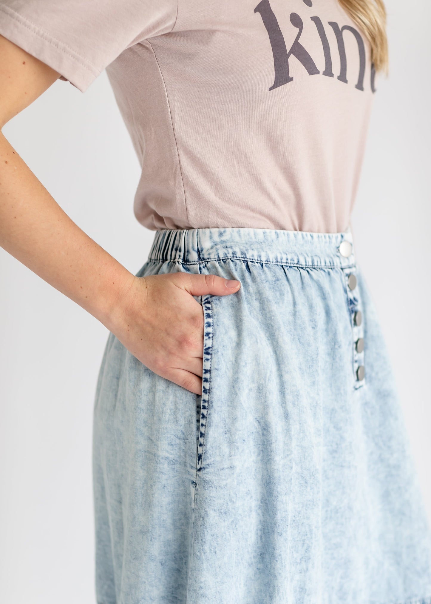 Khloe Chambray Maxi Skirt IC Skirts