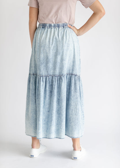 Khloe Chambray Maxi Skirt IC Skirts