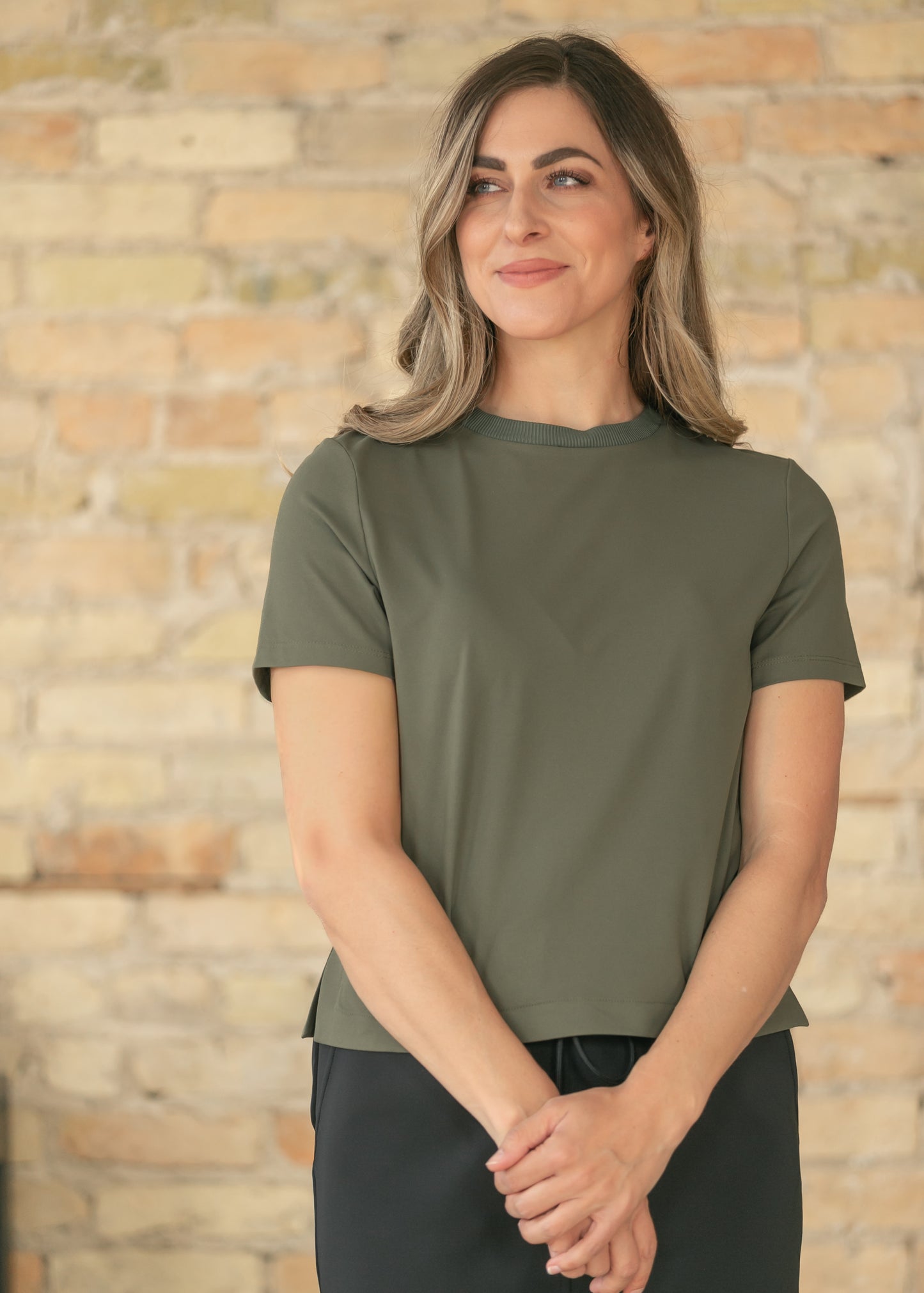 Kia Olive Athletic Short Sleeve T-Shirt IC Tops