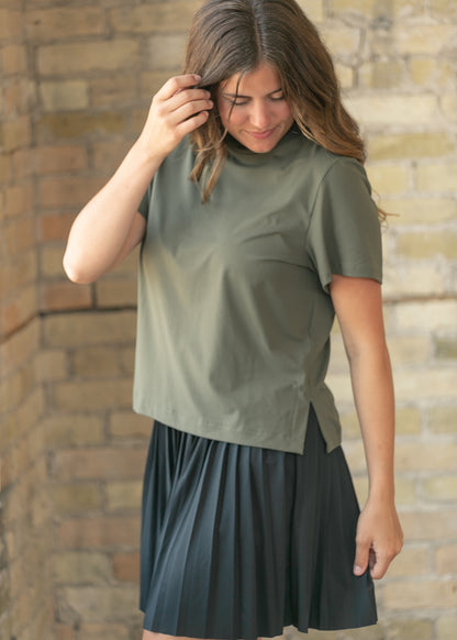 Kia Olive Athletic Short Sleeve T-Shirt IC Tops