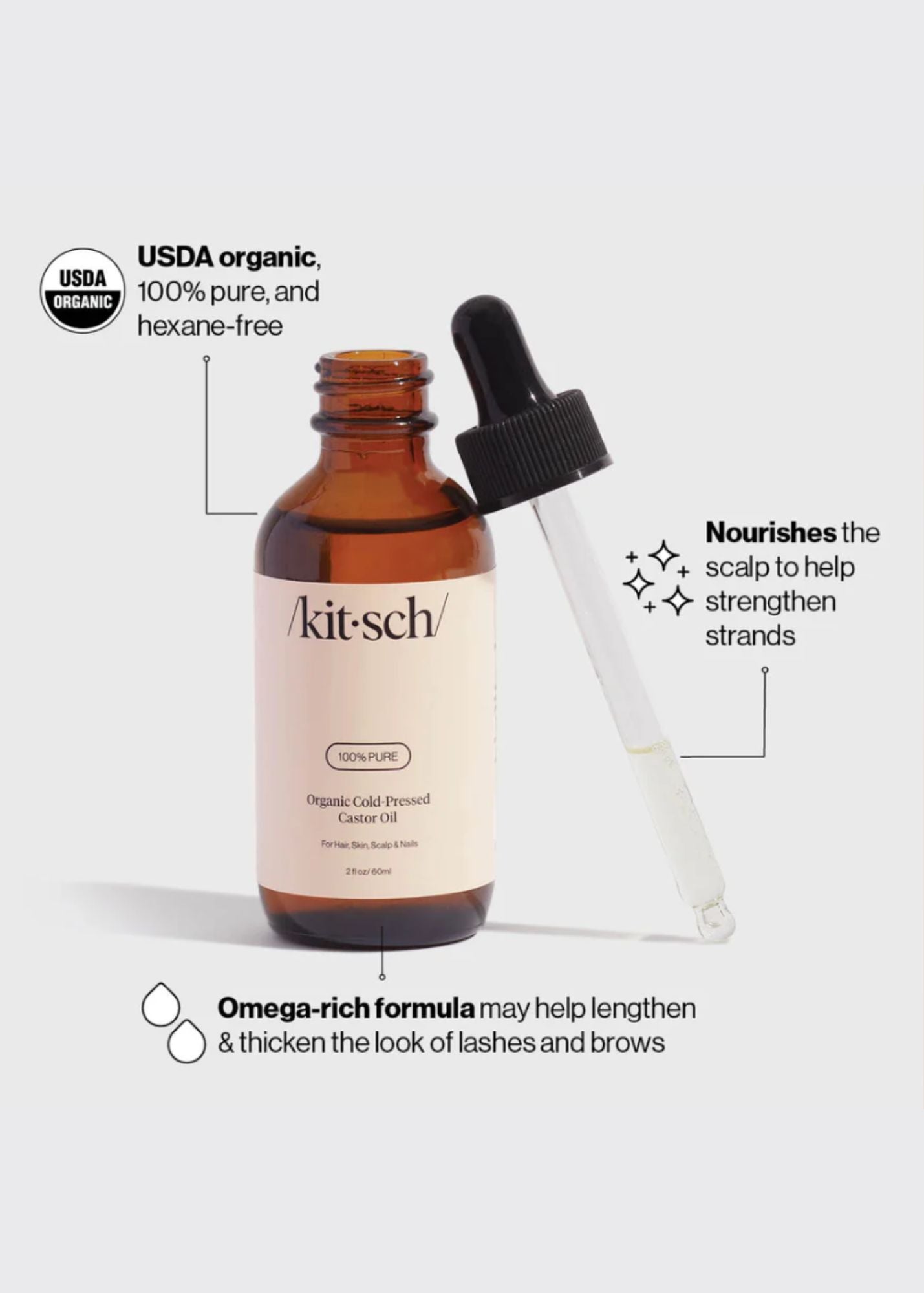 KITSCH™ 100% Castor Oil 2oz Gifts