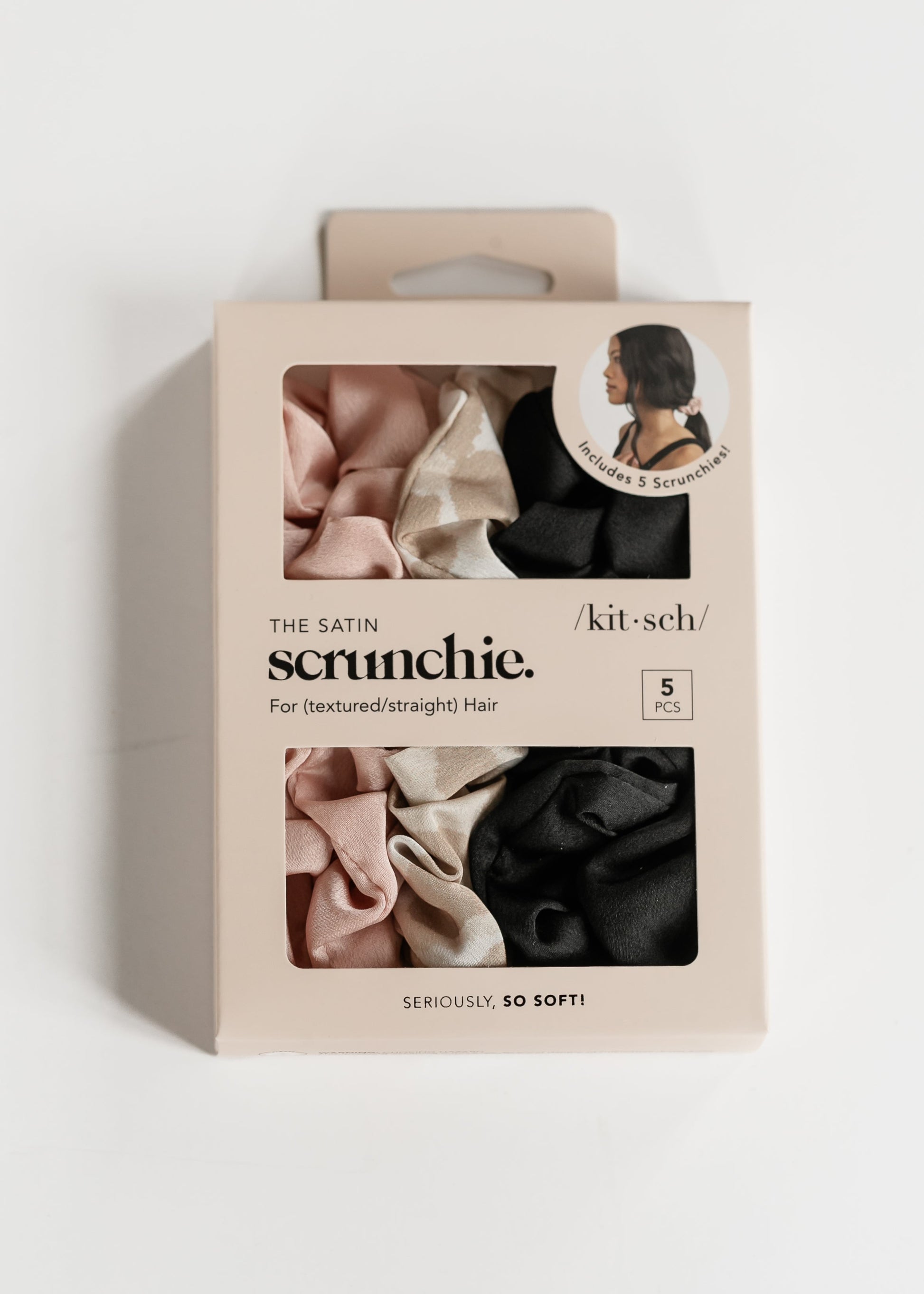 Kitsch™ Assorted Satin Sleep Scrunchies Set Accessories