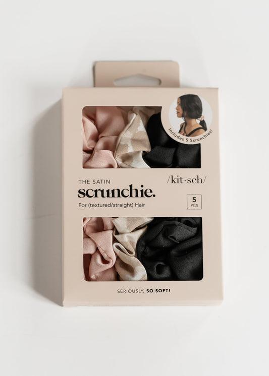 Kitsch™ Assorted Satin Sleep Scrunchies Set Accessories