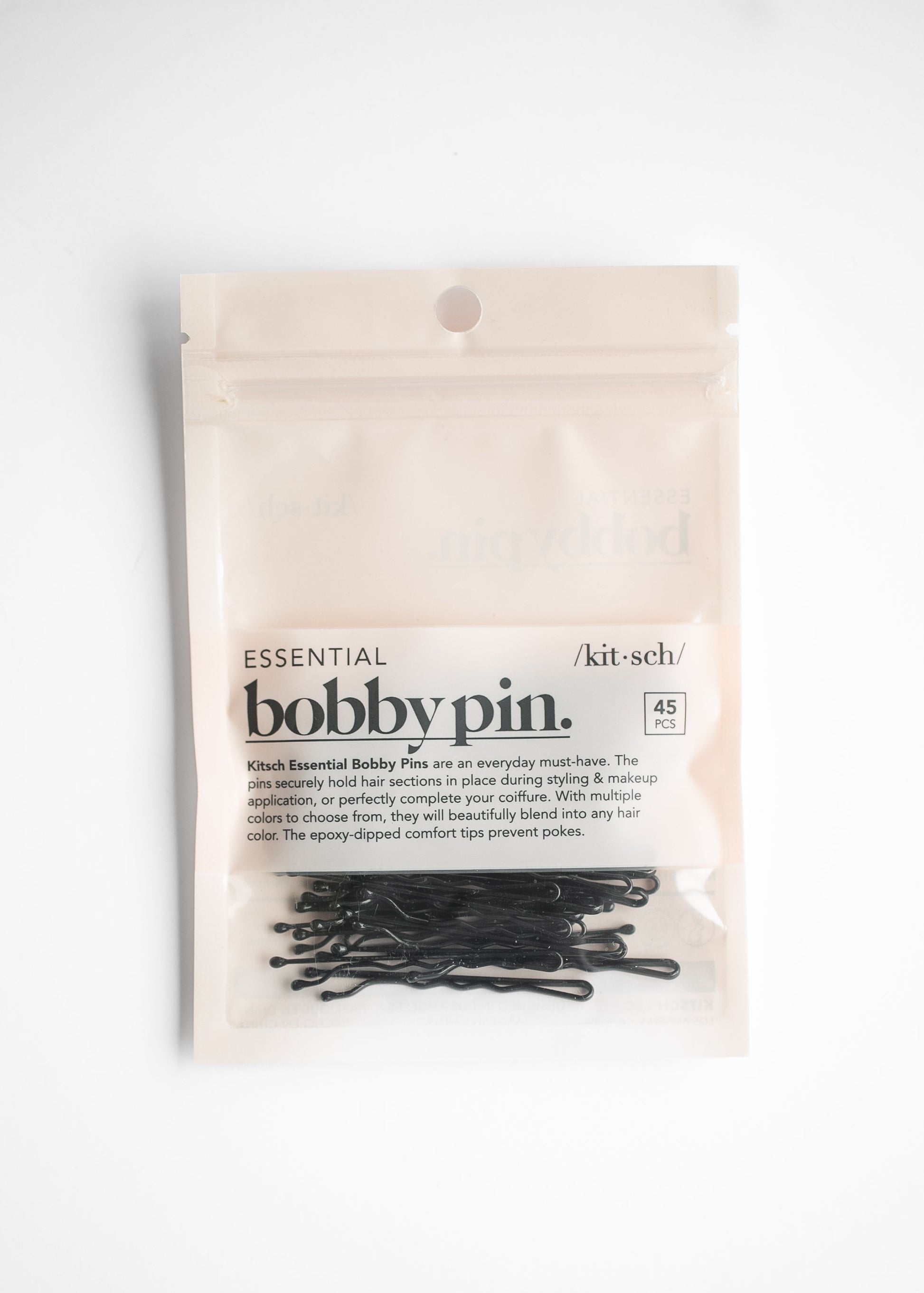 Kitsch™ Essential Bobby Pins 45pc Accessories Black