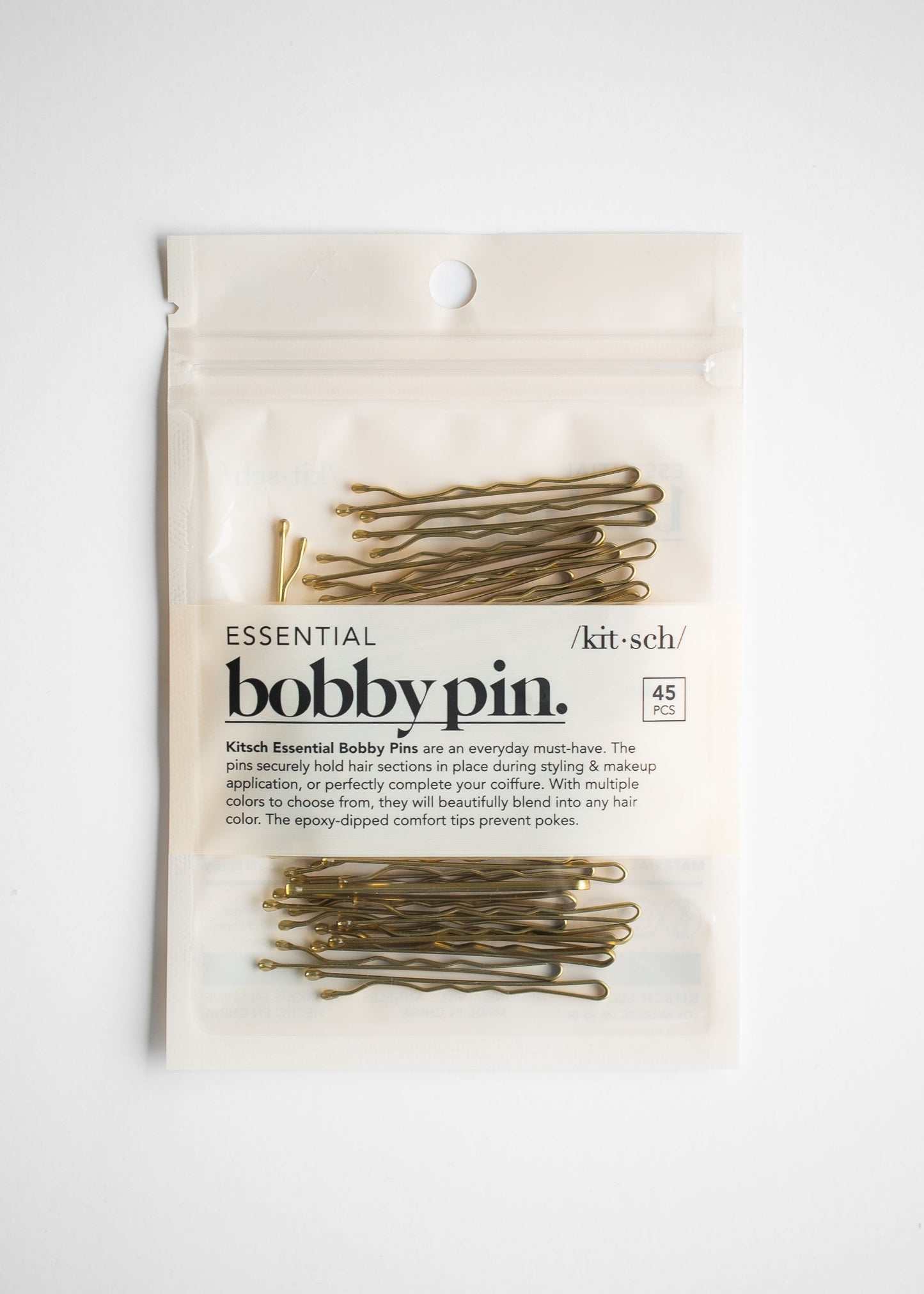 Kitsch™ Essential Bobby Pins 45pc Accessories Blonde