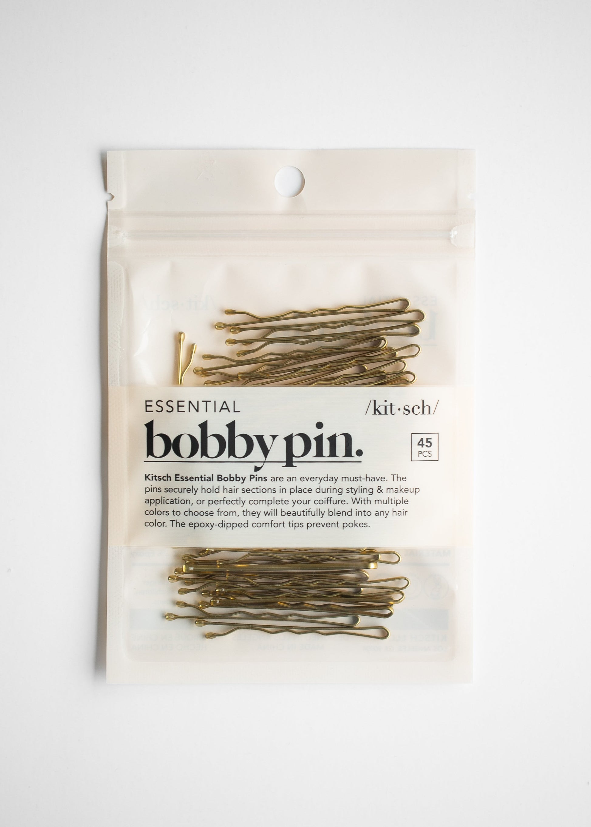 Kitsch™ Essential Bobby Pins 45pc Accessories Blonde