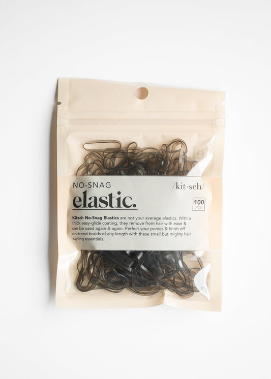 Kitsch™ No-Snag Elastic 100 pc Accessories Brown
