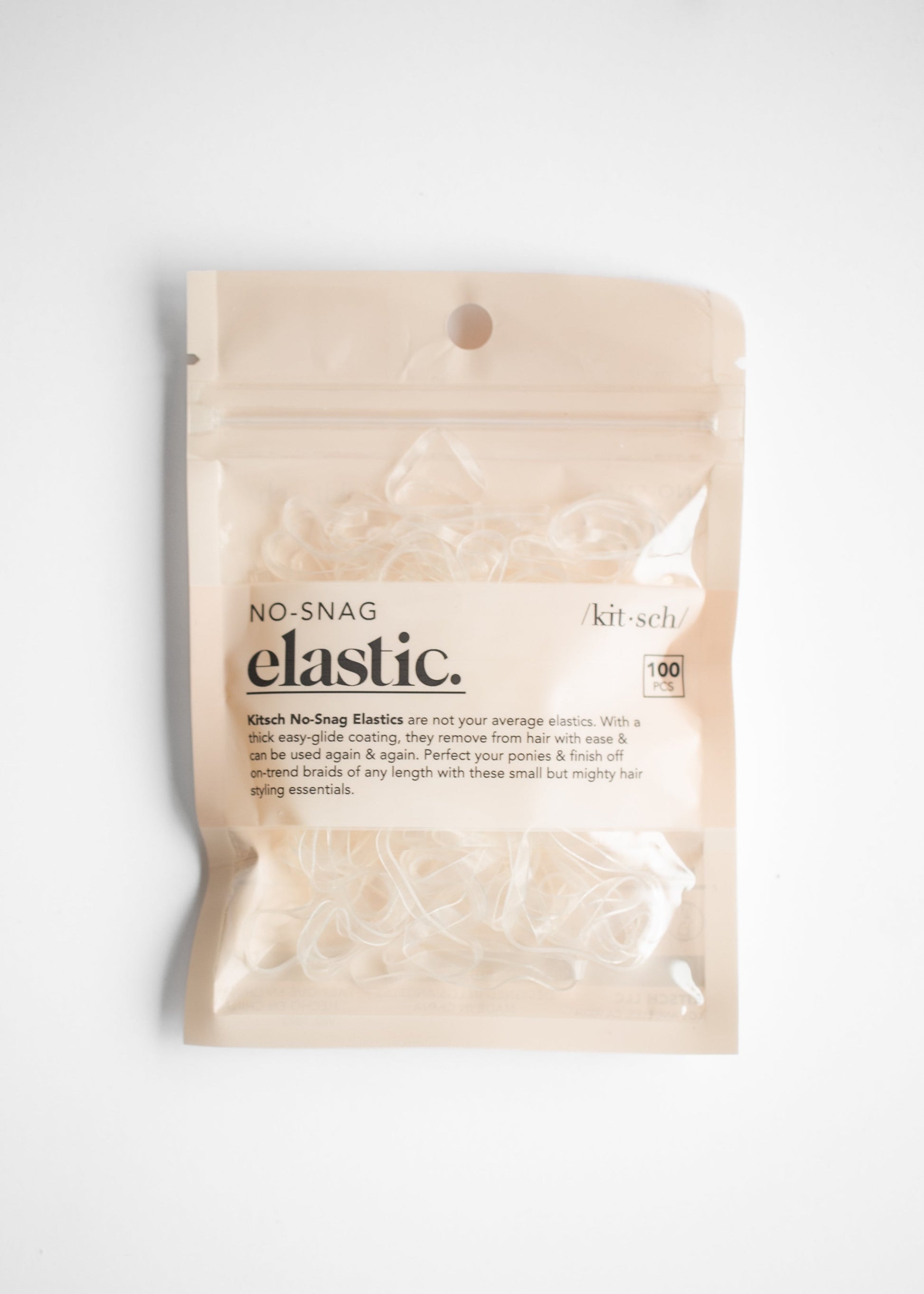Kitsch™ No-Snag Elastic 100 pc Accessories Clear